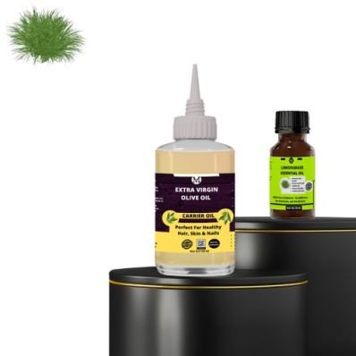 Lemongrass Essential Oil(15ml&Extra Virgn Olive Carrier Oil120ml