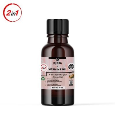 Jojoba With Vitamin E Oil-  30ml,Moisturizes,Boost Skin's Glow.