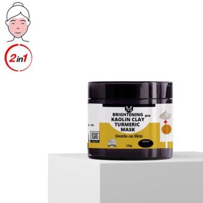 Brightening Kaolin Clay With Turmeric -120g,For Sensitive Skin