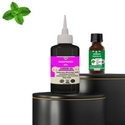 Peppermint Essential Oil(15ml)& Grape Seed Carrier Oil(120ml