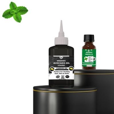 Peppermint Essential Oil(15ml) & Avocado Carrier Oil (120ml)
