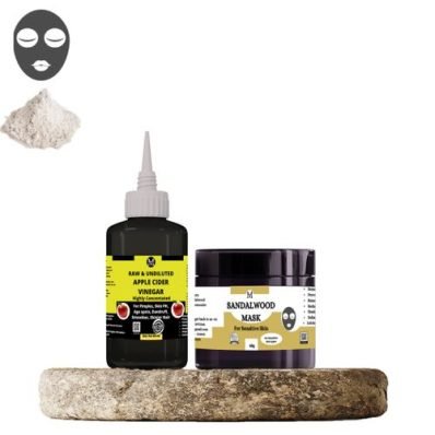 Soothing Sandalwood Mask And Apple Cider Vinegar-60ml each,For Pimples ,Sun Tan & Skin Glow