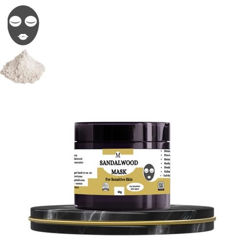 Soothing Sandalwood Mask-60g For Pimples,Sun Tan & Skin Glow