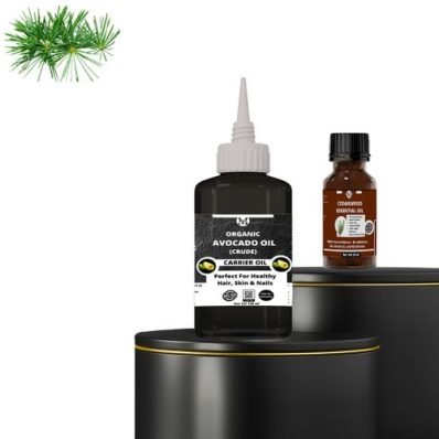 Cedarwood Essential Oil (15ml) & Avocado Carrier Oil(120ml)