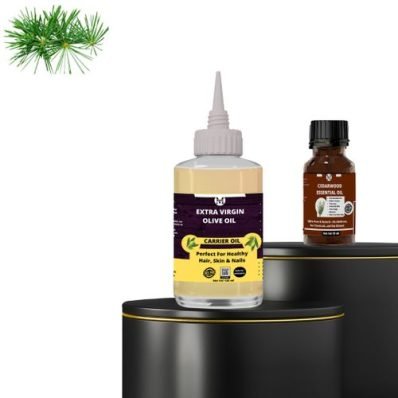 Cedarwood Essential Oil(15ml)&Extra Virgn Olive Carrier Oil120ml