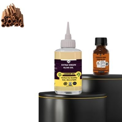 Cinnamon Bark Essential Oil(15ml&E.Virgin Olive Carrier Oil120ml