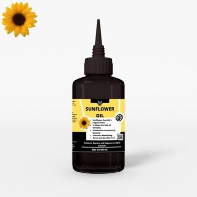 Sunflower Oil 60ml - 100% Pure,Protects,Repairs & Regenerate Skin/Hair