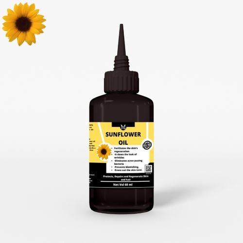 Sunflower Oil 60ml - 100% Pure,Protects,Repairs & Regenerate Skin/Hair