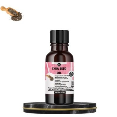 Chia Seed Oil - 30 Ml,100% Pure,Support Elastin And Collagen Production In Skin,Reduce Appearance Of Aging Signs.