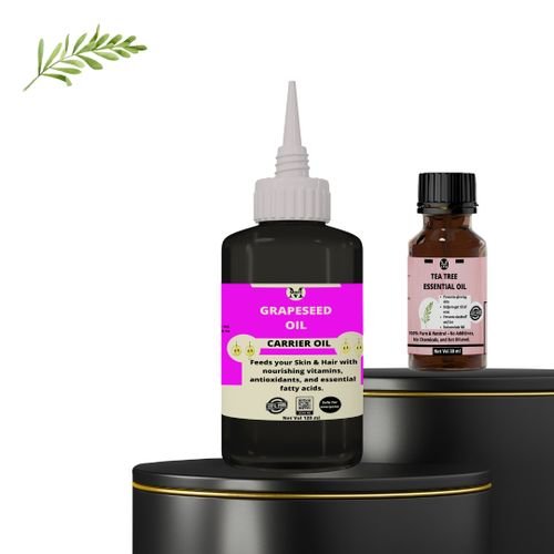 Tea Tree Essential Oil (15ml)& Grape Seed Carrier Oil(120ml)