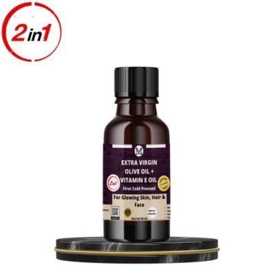 Extra Virgin Olive & Vitamin E Oil - 30ml,Stimulate Collagen Production ,For Glowing And Healthy Skin & Face