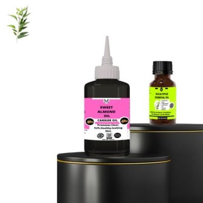 Eucalyptus Essential Oil (15ml)& Sweet Almond Carrier Oil(120ml)