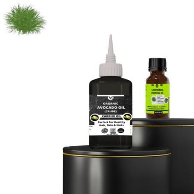 Lemongrass Essential Oil(15ml) & Avocado Carrier Oil(120ml)
