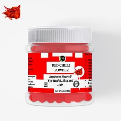 Red Chilli Powder -60g, Improves Heart,Eye Health, Skin & Hair