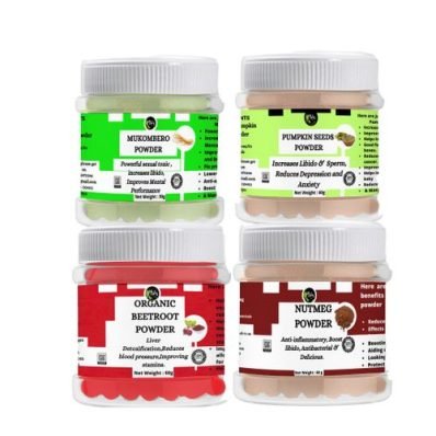 Mukombero,Nutmeg,Pumpkin Seeds & Beet Root Powders - Increases Libido,Healthy Sperms & Vigor