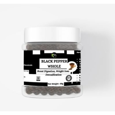 Black Pepper (Whole) 100g - - For Weight Loss,Smooth Skin &Anticancer.