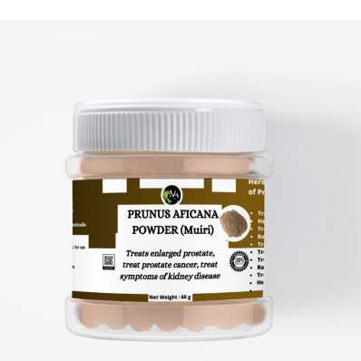 Prunus Africana (Muiri) Powder - 60g,Support Prostate Health,Relief from urinary tract infections and discomfort,