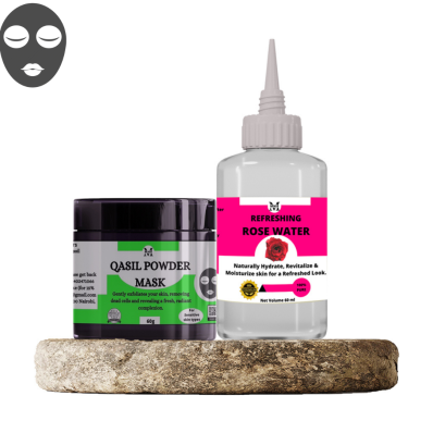 Qasil Powder with rose water