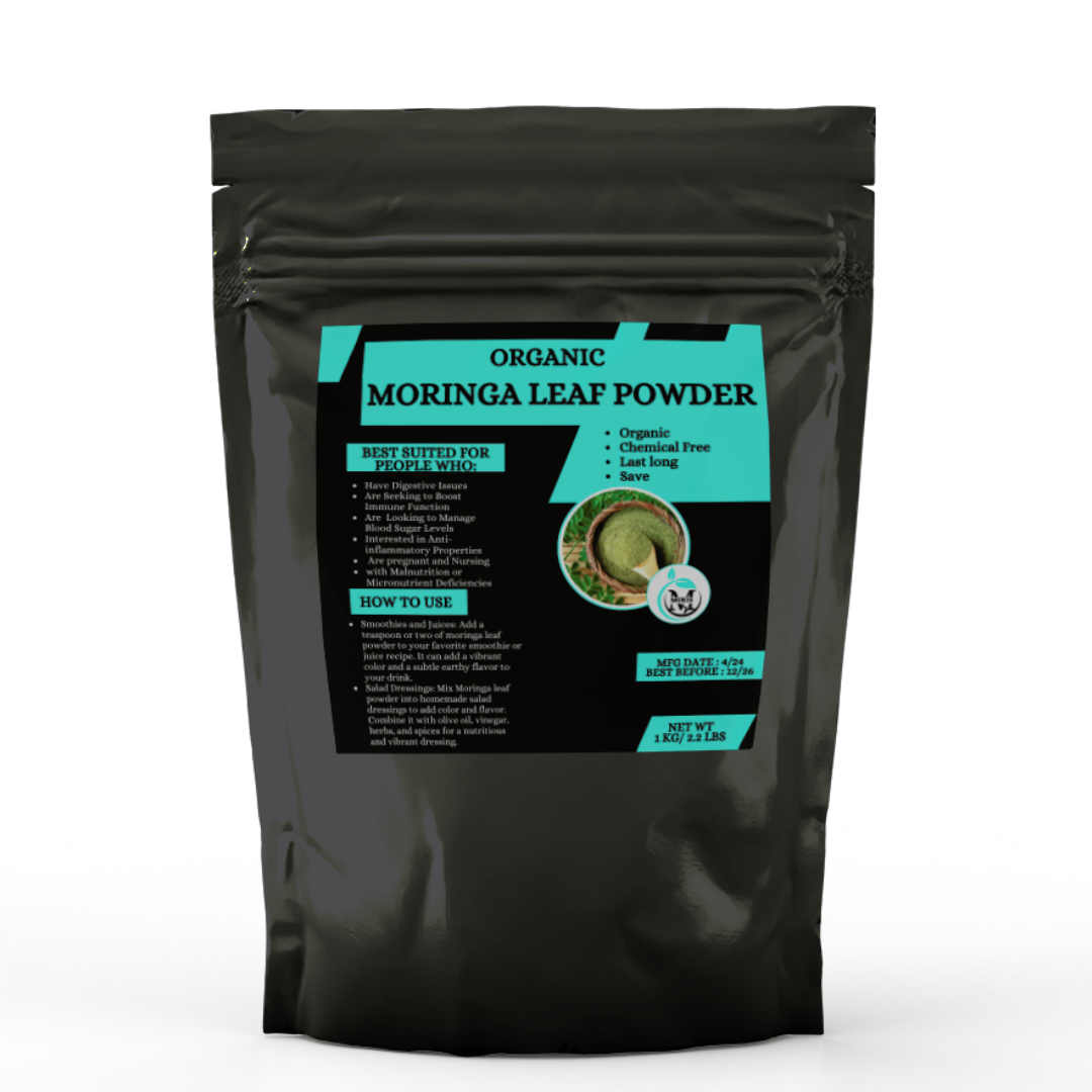 Moringa Leaf Powder - 1kg,Best Quality,For Pregnant and Nursing Women,Digestive Issues, Immune Support, Blood Sugar Levels