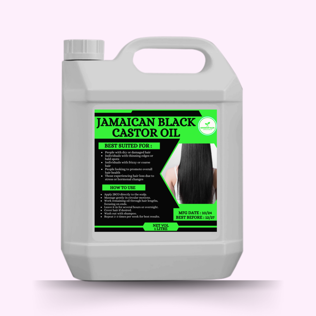 Jamaican Black Castor Oil - 1l,Whole Sale Price,Promotes Growth,Deep Moisturization,Strengthens Strands