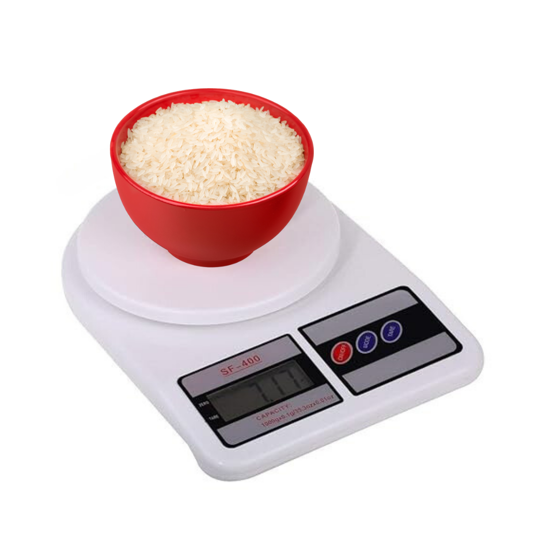 Digital Kitchen Weighing Scale - 1g upto to 10Kg,Comes with 2AA Batteries - Highly Accurate Measurements,for cooking ,baking cosmetics etc