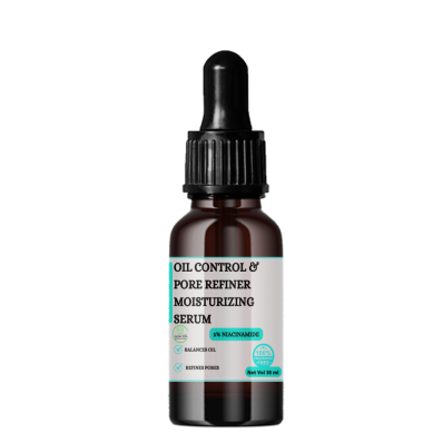 Oil Control Pore Refiner Moisturizing Serum - (Fragrance Free) with 5% Niacinamide ,Controls excess oil,Minimizes pores for smoother skin