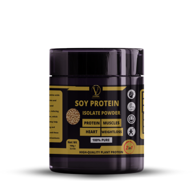 Soy Protein Isolate Powder - 100% Plant-Based protein,Delivers all essential amino acids ,Supports Muscle Building & Recovery