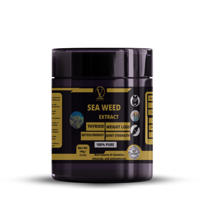 Sea Weeds Extract - 100% Pure,Finely Ground,Soluble in water,Thyroid Health Support,Weight Management Aid,Bone and Joint Strength,Detoxification Powerhouse