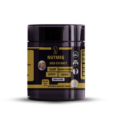 Nutmeg Seed Extract - 100% Pure,Finely Ground,Soluble in water,for Joint and Muscle Comfort ,Cognitive Clarity ,Sleep Support ,Libido Boost