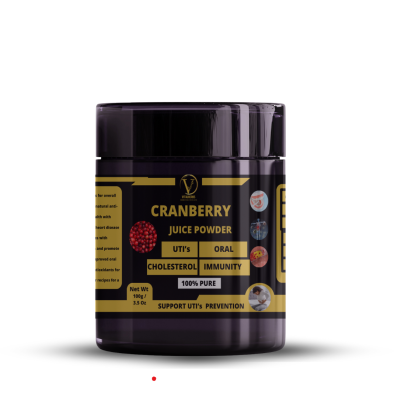 Cranberry Juice Powder - 100% Pure,Finely Ground,Soluble in water,Support urinary tract health and prevent urinary tract infections (UTIs)