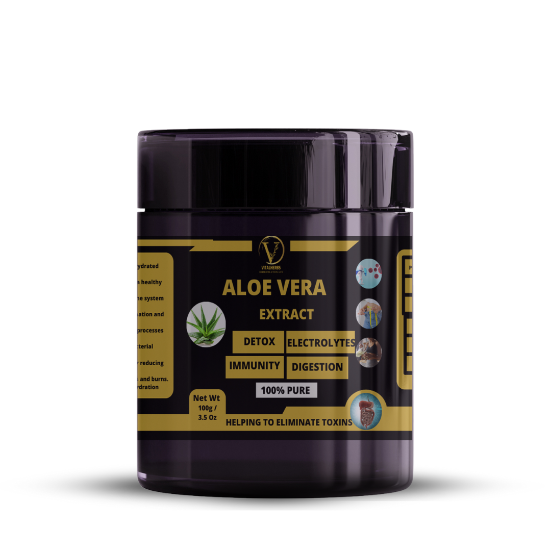 Aloe Vera Extract Powder - Digestive Support,mmune System Boost,Anti-Inflammatory Properties,Detoxification