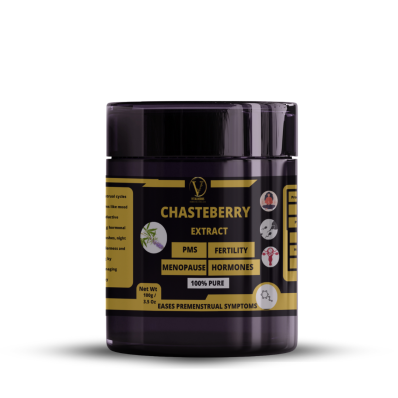 Chasteberry Extract Powder -100% Pure,Supports Hormonal Balance,Eases Premenstrual Symptoms,Improves Fertility
