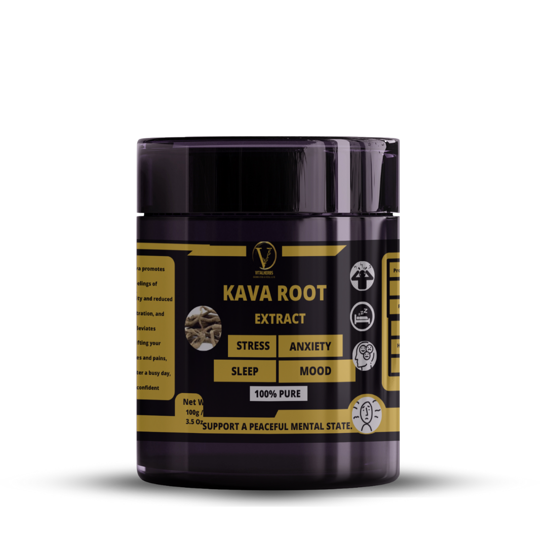 Kava Extract Powder -100% Pure,Reduces Stress,Eases Anxiety,Supports Better Sleep,Promotes Mental Clarity
