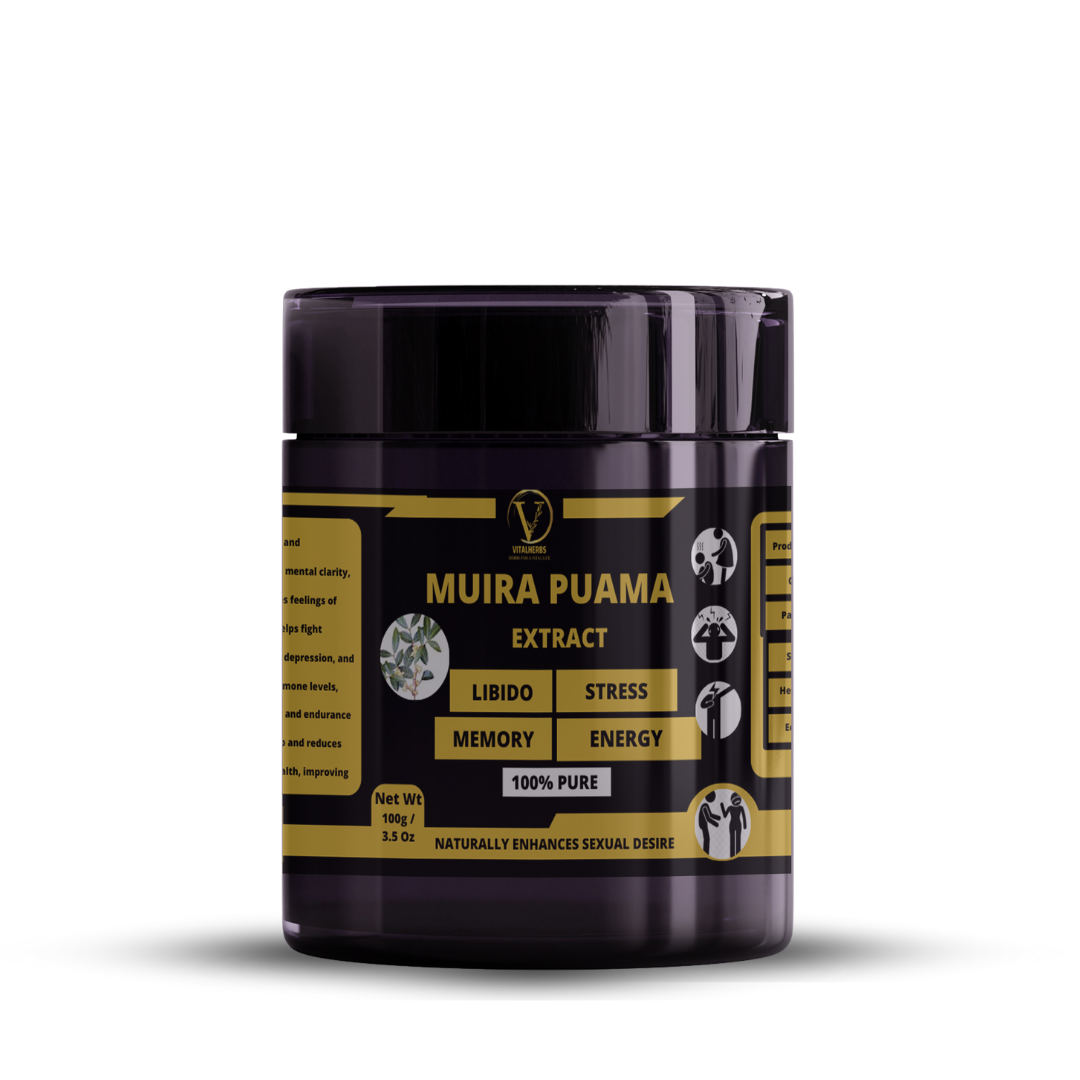 Muira Puama Extract Powder -100% Pure,Boosts Libido,Improves Cognitive Function,Reduces Stress