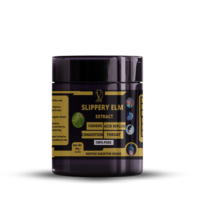 Slippery Elm Extract Powder - 100% Pure,Finely Ground,Soothes Digestive Issues Relieves Sore Throat: Supports Gastrointestinal Health Helps with Diarrhea