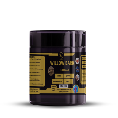 Willow Bark Extract Powder - 100% Pure,Natural Pain Reliever,Reduces Inflammation,Relieves Joint Pain,Fights Fever