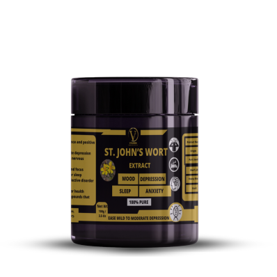 St. John?s Wort Extract Powder - 100% Pure, Ease mild to moderate depression,Helps relieve anxiety and nervous tension