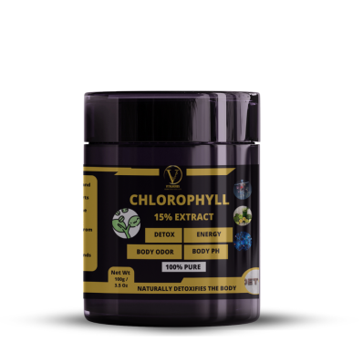 Chlorophyll Extract Powder- 15% Active Chlorophyll - Naturally detoxifies the body,Helps reduce body odor