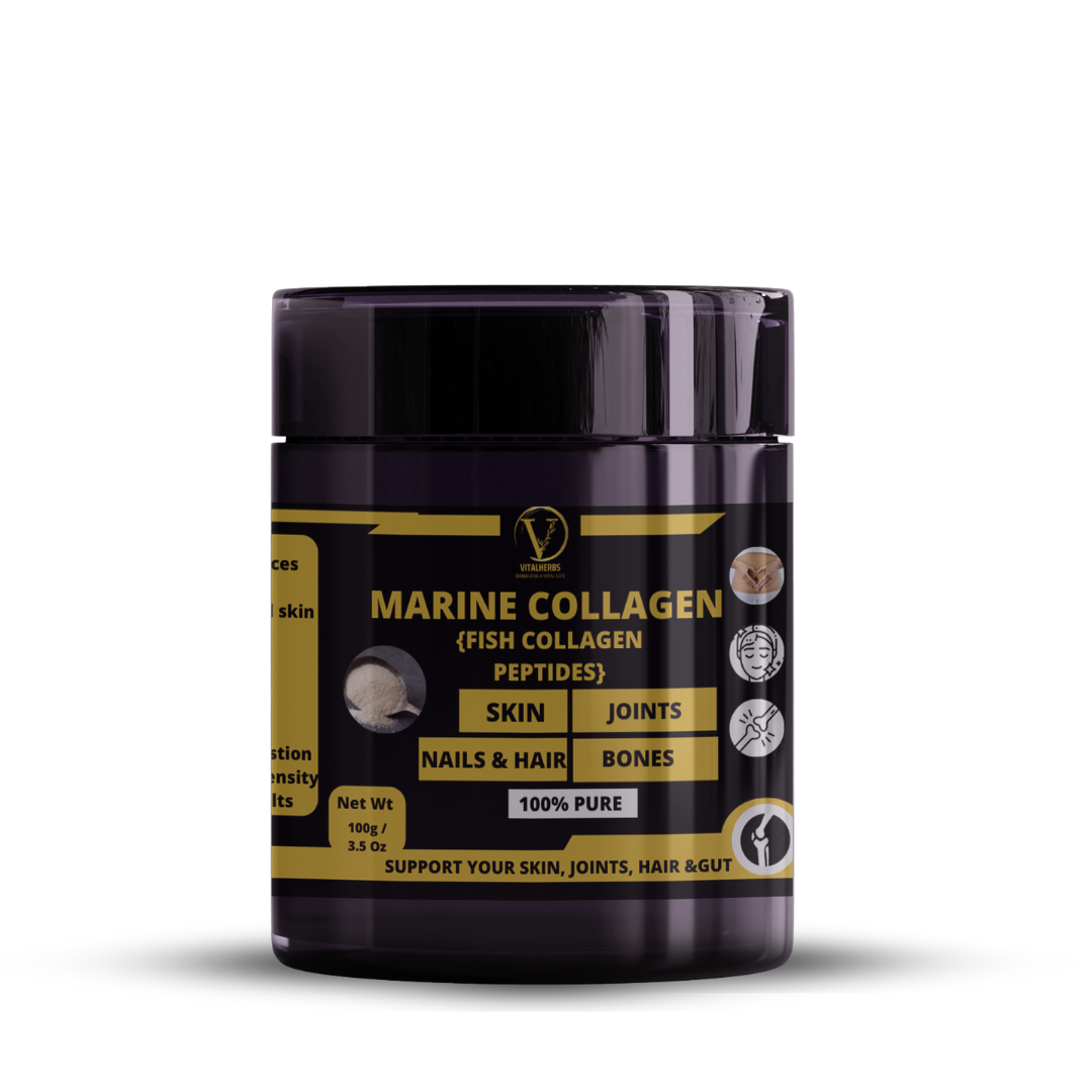 Marine(Fish) Collagen Peptides - Boosts skin elasticity and smooths the appearance of fine lines